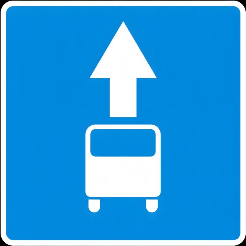 Question 188: When this sign is present, public transit vehicles must have the following activated durin