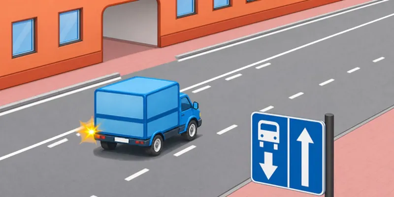 Question 3: Is it permitted to enter the yard at the indicated location?