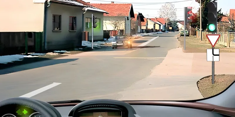 Вопрос 1: Если Вы намерены выполнить поворот направо, обязаны ли Вы уступить дорогу легковому автомо
