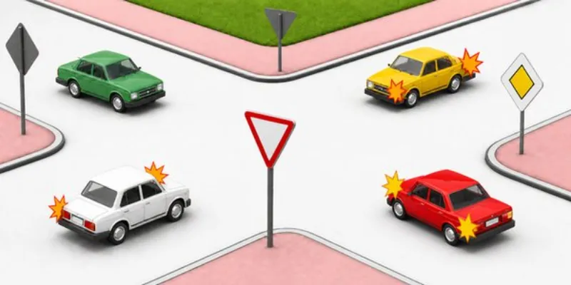 Question 10: Which vehicle will proceed through the intersection second?
