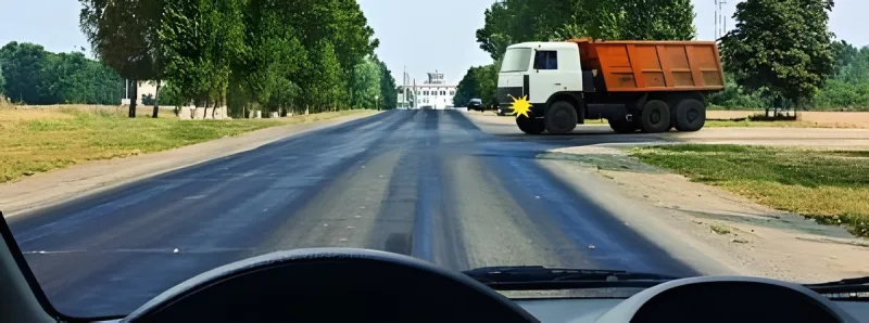 Вопрос 11: На данном перекрёстке грузовому автомобилю, приближающемуся по дороге без покрытия: