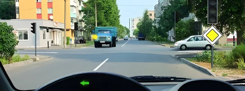 Հարց 9: Ձախ շրջադարձ կատարելիս պետք է զիջել