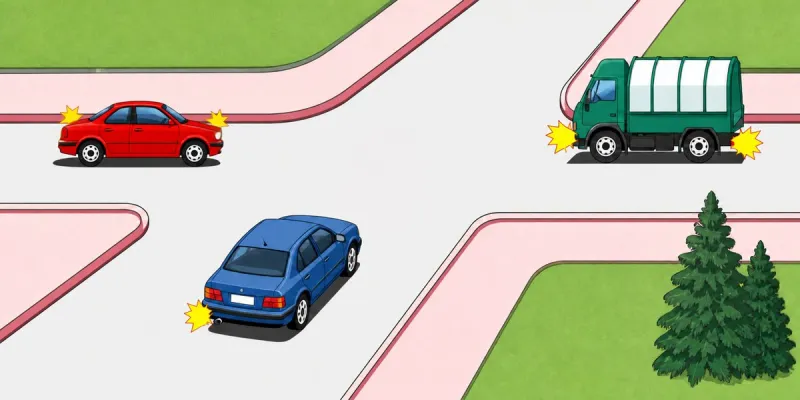 Question 11: Which vehicle will proceed through the intersection first?
