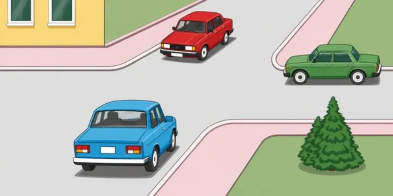 Question 9: Which vehicle will proceed through the intersection first?