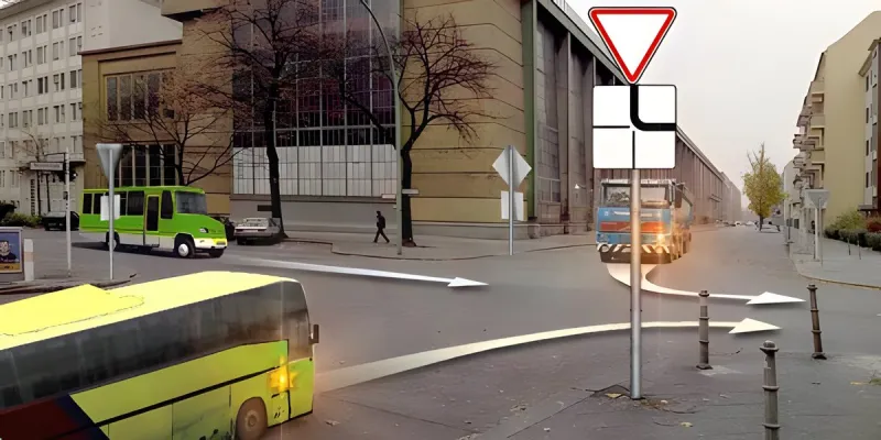 Question 11: The vehicles will proceed through the intersection in the following order: