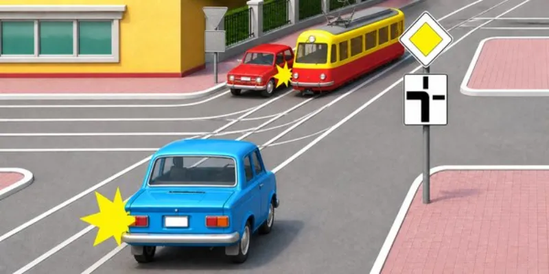 Question 11: Which vehicle will proceed through the intersection second?