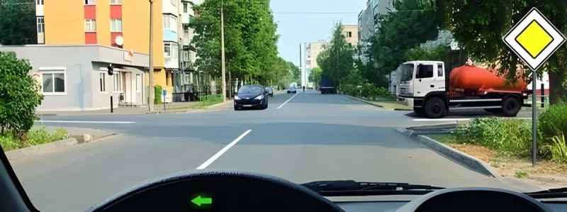 Question 11: In this situation, when making a U-turn, you must yield to: