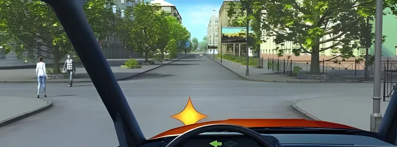 Question 9: In this situation, must we avoid interfering with pedestrians?
