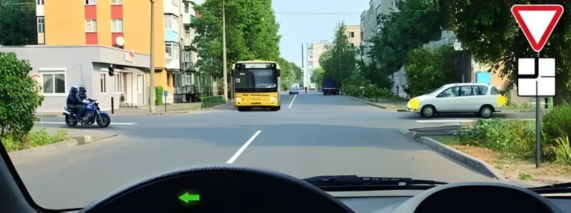 Question 9: When making a left turn, you must yield to:
