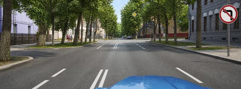 Question 149: Traffic is permitted: