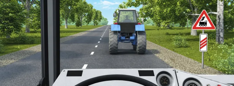 Question 151: Is the driver of a bus weighing more than 5 metric tons permitted to begin passing in this