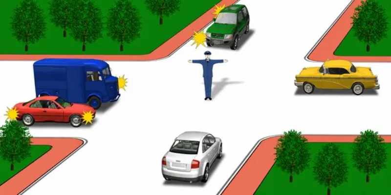 Question 12: Traffic is prohibited for: