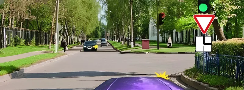 Question 13: When making a right turn, must you yield to the driver approaching in the oncoming lane?