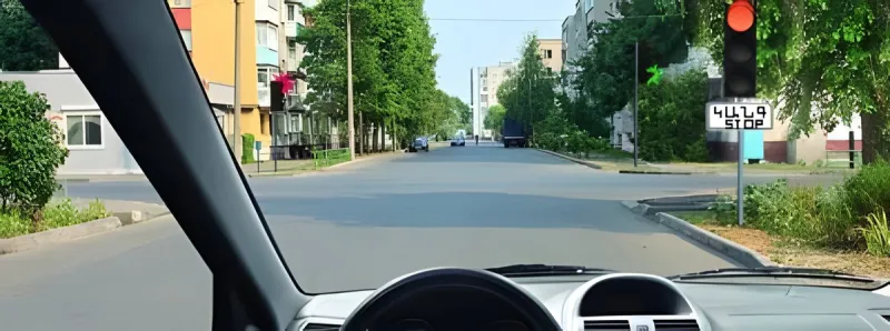 Вопрос 13: Где следует остановиться, выполняя требование сигнала светофора?