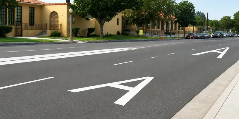 Question 14: For which vehicles is the lane marked with the letter “A” designated?