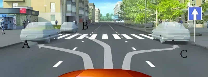 Question 15: In which of the indicated cases is stopping permitted?