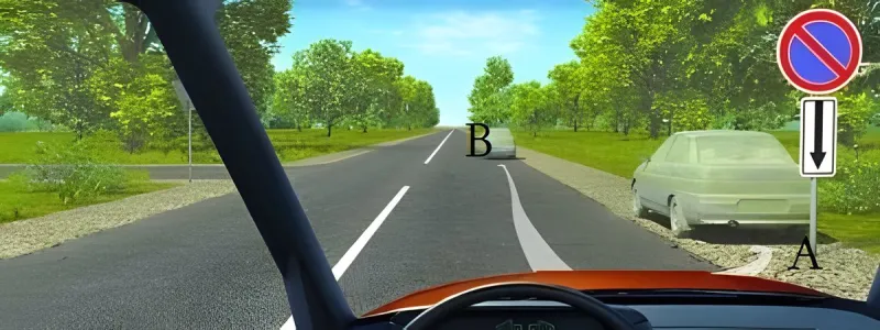 Вопрос 91: В каком из указанных мест разрешается остановка?