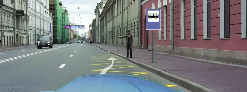 Question 99: Is the driver of a tourist bus permitted to pick up a passenger in the indicated situation