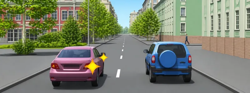Question 18: When changing back into the lane proceeding in the same direction after completing a passi