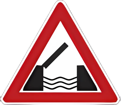 1.9 Разводной мост: Разводной мост или паромная переправа.