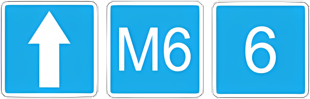 6.14.2 Номер маршрута: 6.14.1 номер, присвоенный дороге (маршруту). 6.14.2 номер и направление дороги (маршрута).